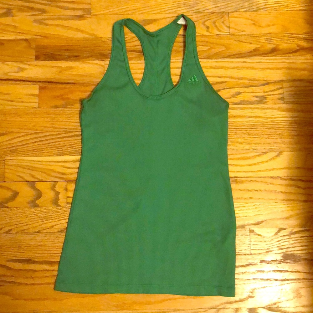 Green Adidas Workout Tank